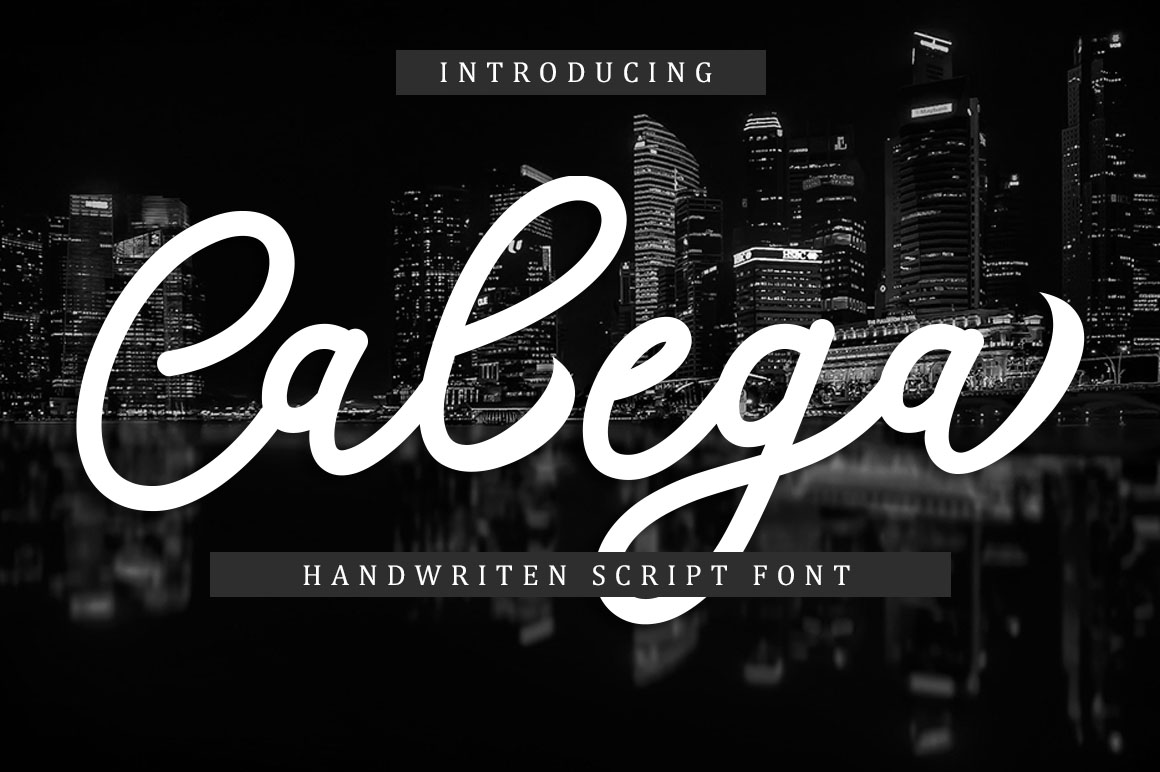Calega: A Modern Script Font for Editorial Design