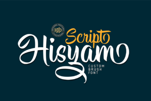 Hisyam: A Bold Script Font for Crafters and Designers