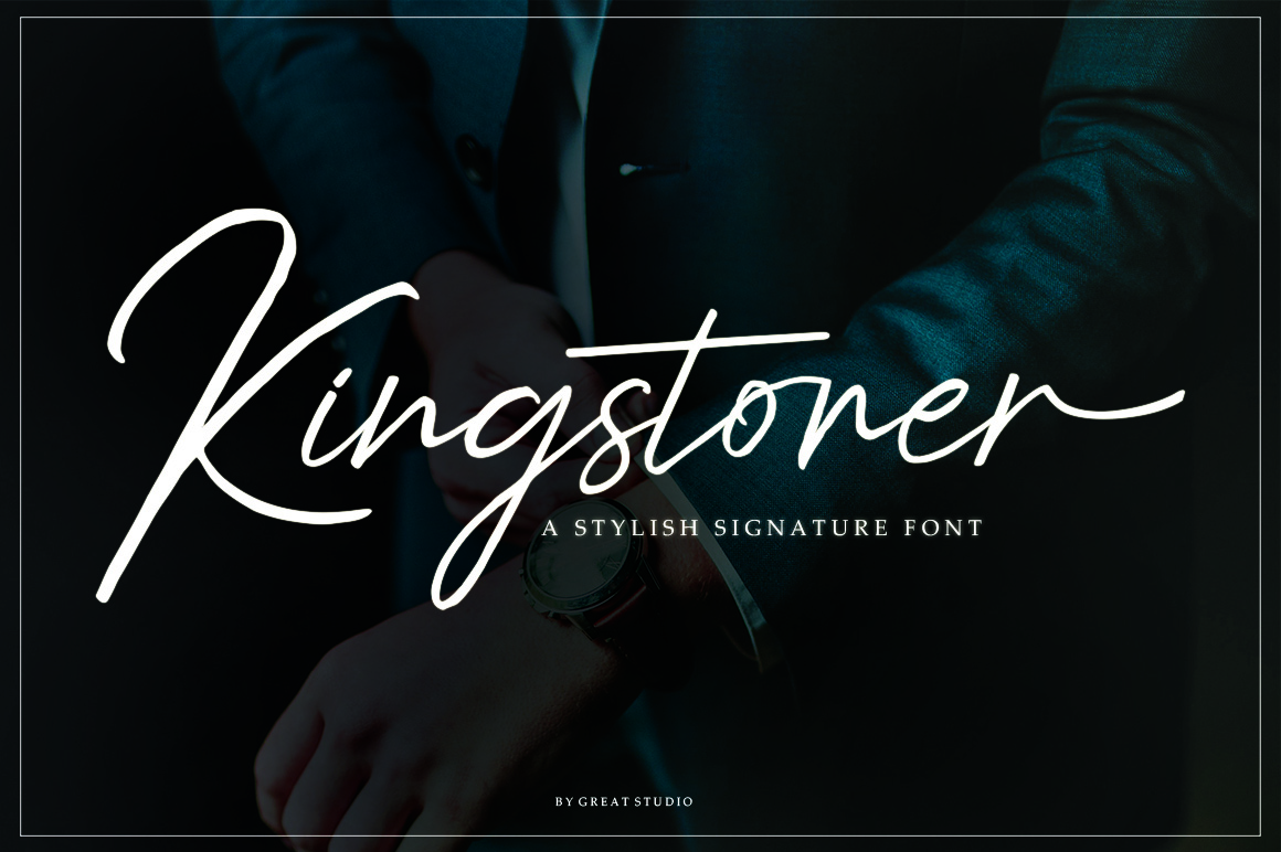 Kingstoner: A Script Font That Elevates Campaign Design