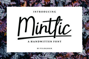 Mintlic: A Handwritten Font for Modern Branding